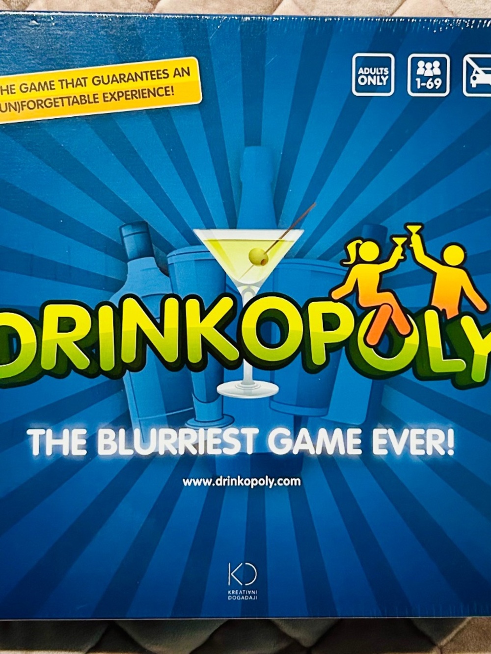 Drinkopoly The Blurriest Game Ever Board Game - BRAND NEW & SEALED